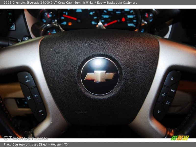 Summit White / Ebony Black/Light Cashmere 2008 Chevrolet Silverado 2500HD LT Crew Cab