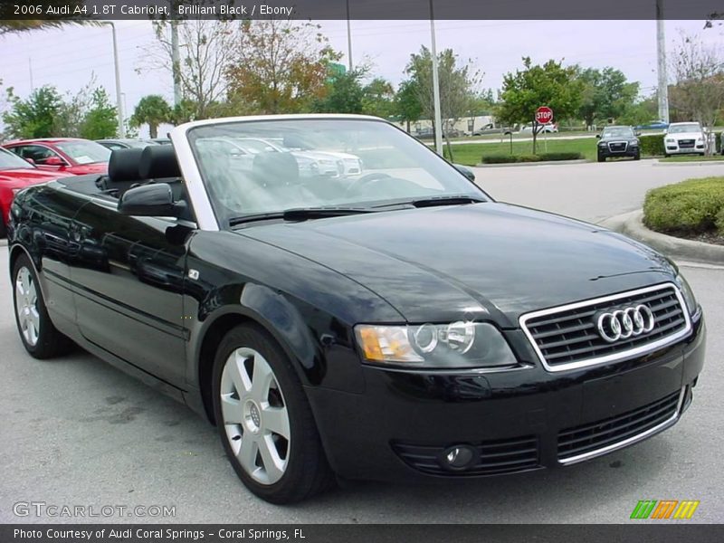 Brilliant Black / Ebony 2006 Audi A4 1.8T Cabriolet