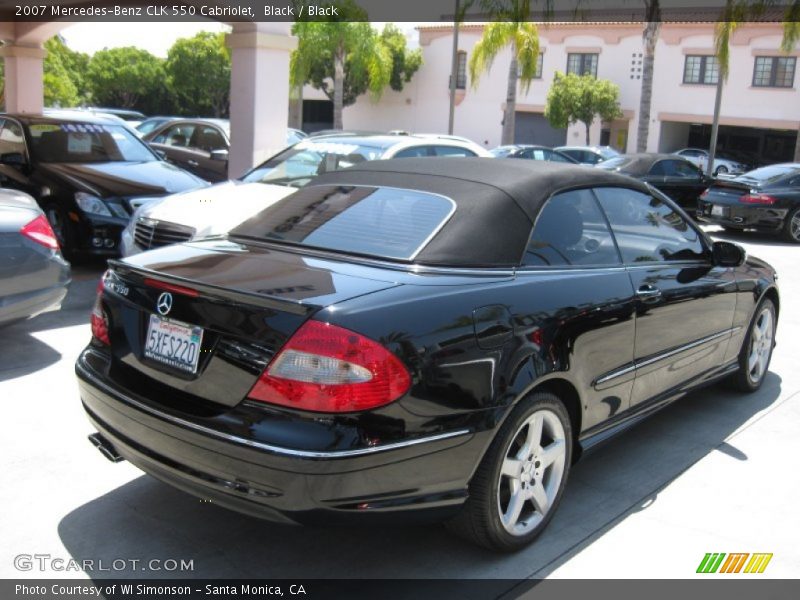 Black / Black 2007 Mercedes-Benz CLK 550 Cabriolet