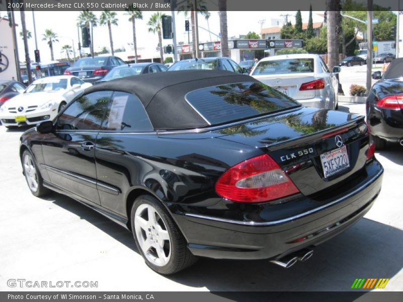 Black / Black 2007 Mercedes-Benz CLK 550 Cabriolet