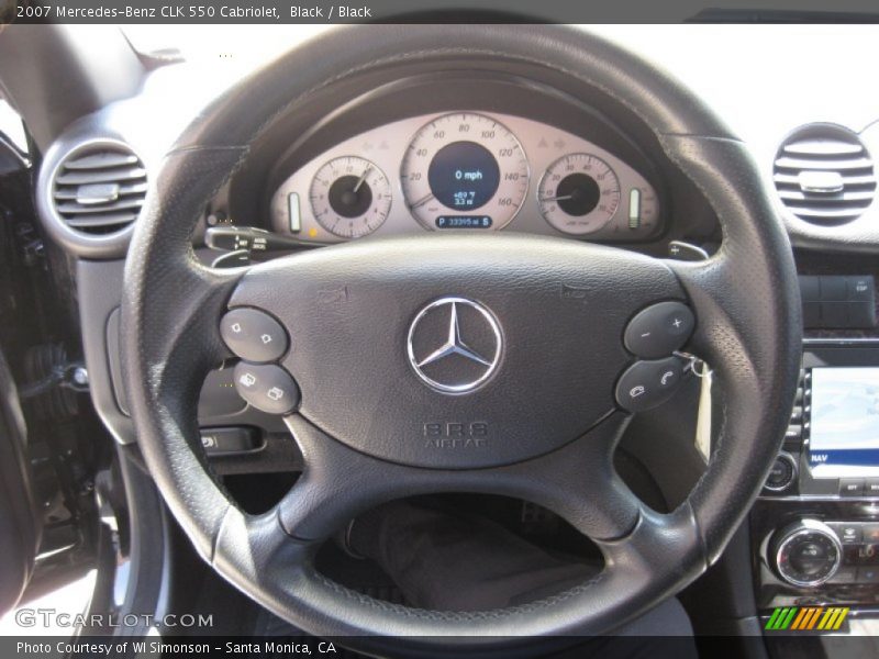 Black / Black 2007 Mercedes-Benz CLK 550 Cabriolet