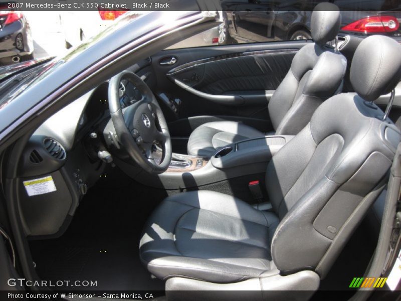 Black / Black 2007 Mercedes-Benz CLK 550 Cabriolet