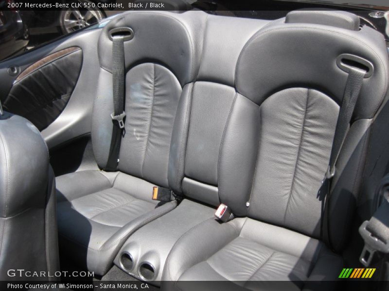 Black / Black 2007 Mercedes-Benz CLK 550 Cabriolet