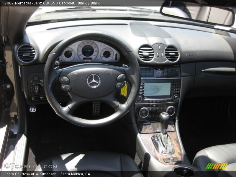 Black / Black 2007 Mercedes-Benz CLK 550 Cabriolet