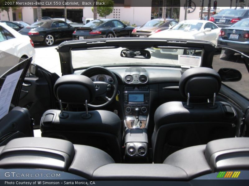 Black / Black 2007 Mercedes-Benz CLK 550 Cabriolet