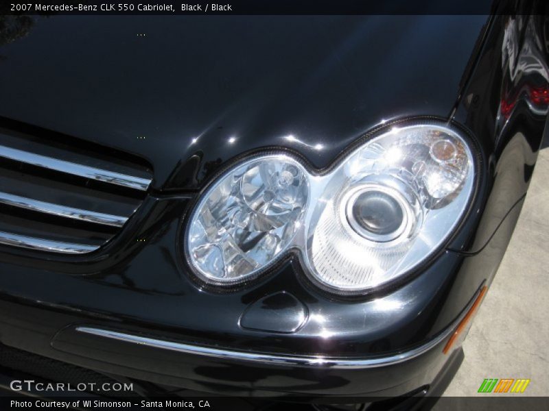 Black / Black 2007 Mercedes-Benz CLK 550 Cabriolet