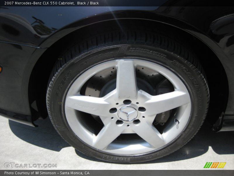 Black / Black 2007 Mercedes-Benz CLK 550 Cabriolet