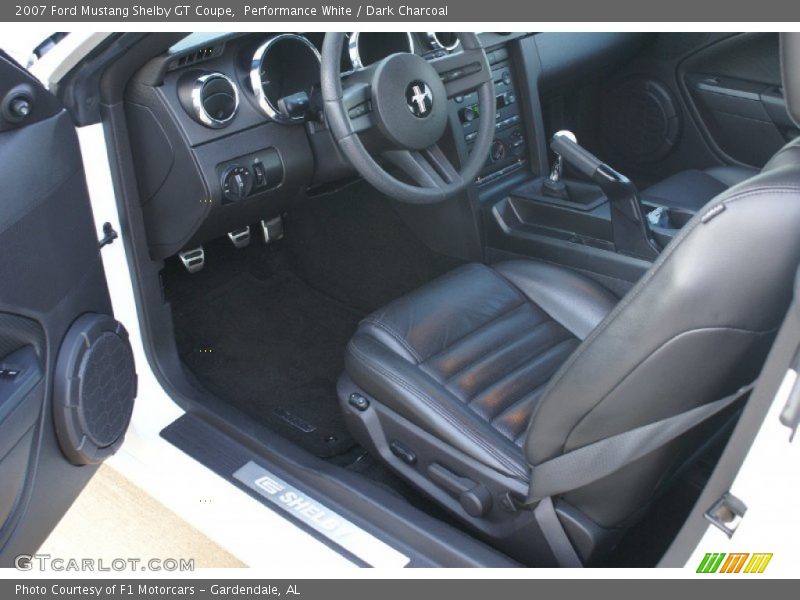 Performance White / Dark Charcoal 2007 Ford Mustang Shelby GT Coupe