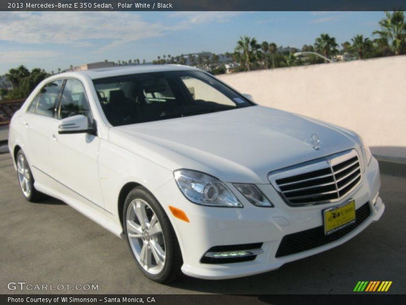 Polar White / Black 2013 Mercedes-Benz E 350 Sedan
