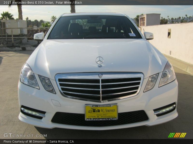 Polar White / Black 2013 Mercedes-Benz E 350 Sedan