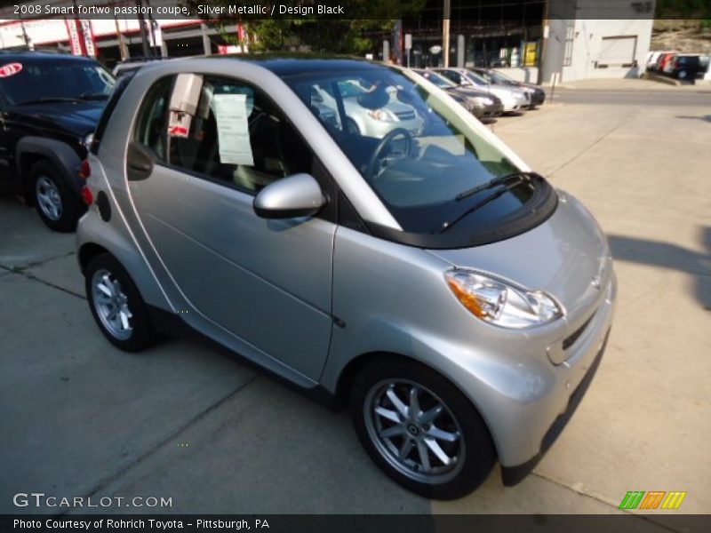 Silver Metallic / Design Black 2008 Smart fortwo passion coupe