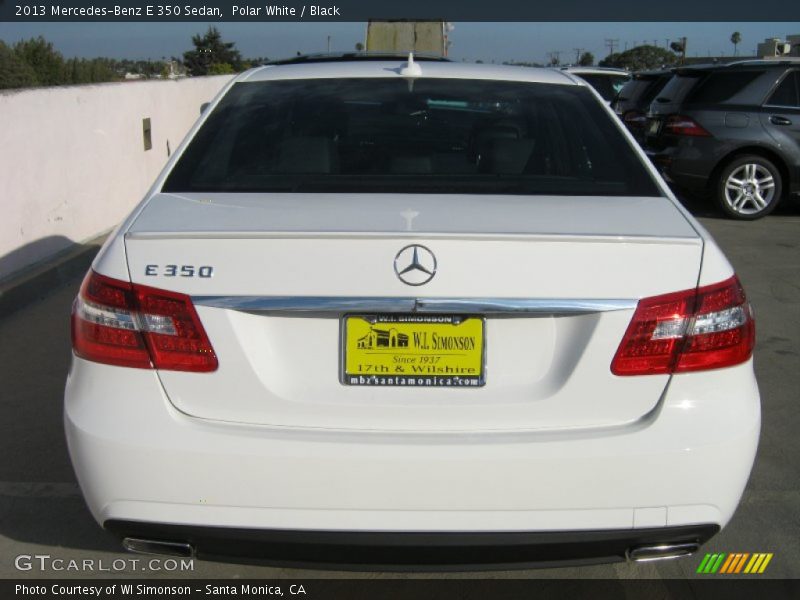 Polar White / Black 2013 Mercedes-Benz E 350 Sedan
