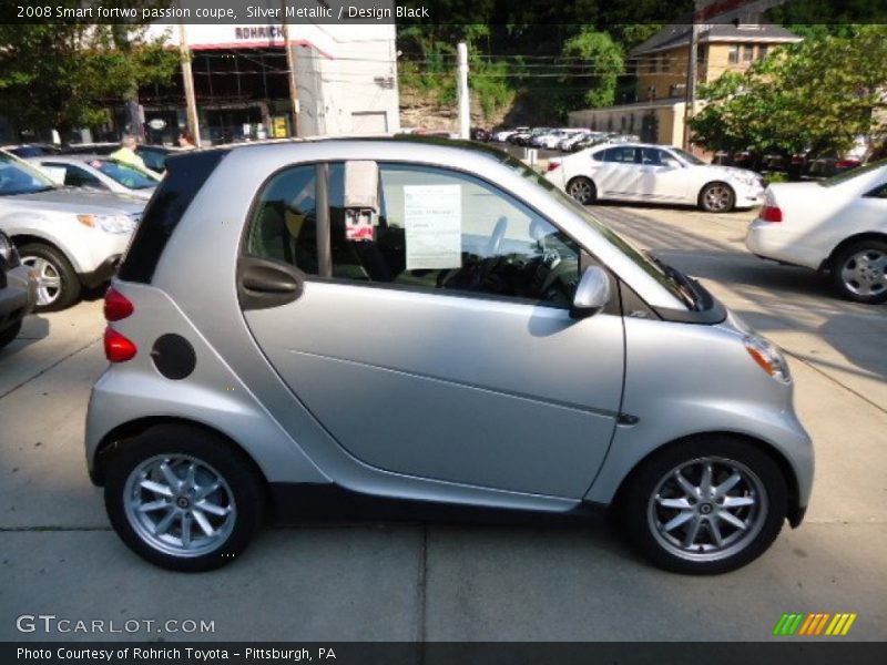 Silver Metallic / Design Black 2008 Smart fortwo passion coupe