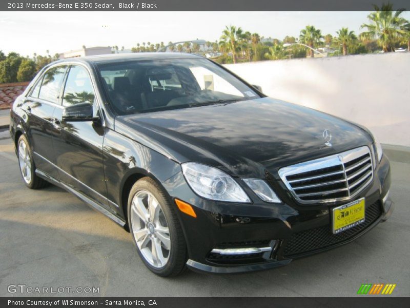 Black / Black 2013 Mercedes-Benz E 350 Sedan