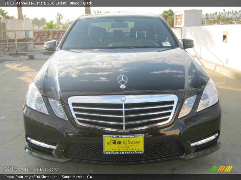 Black / Black 2013 Mercedes-Benz E 350 Sedan