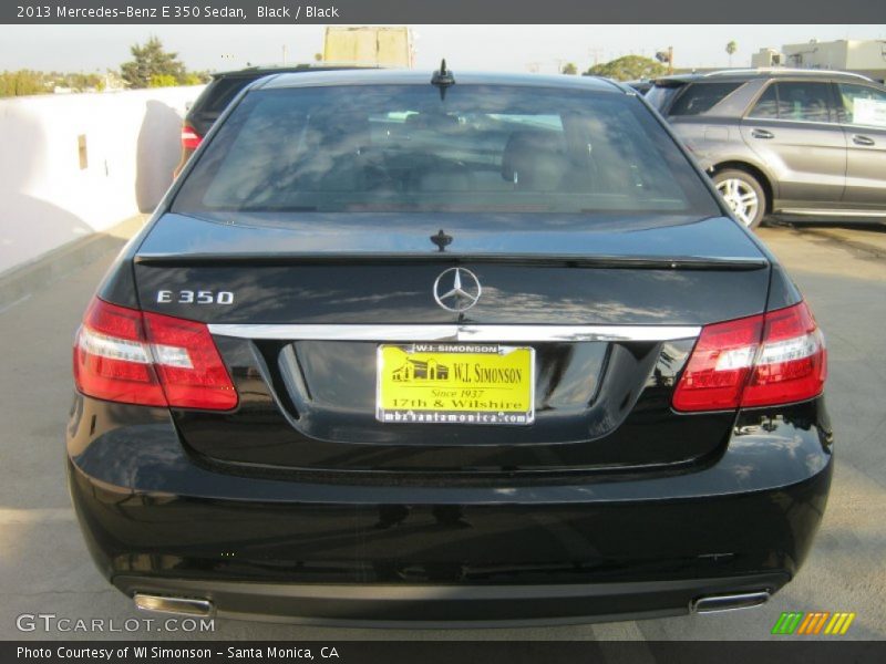 Black / Black 2013 Mercedes-Benz E 350 Sedan