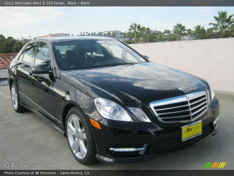 Black / Black 2013 Mercedes-Benz E 350 Sedan