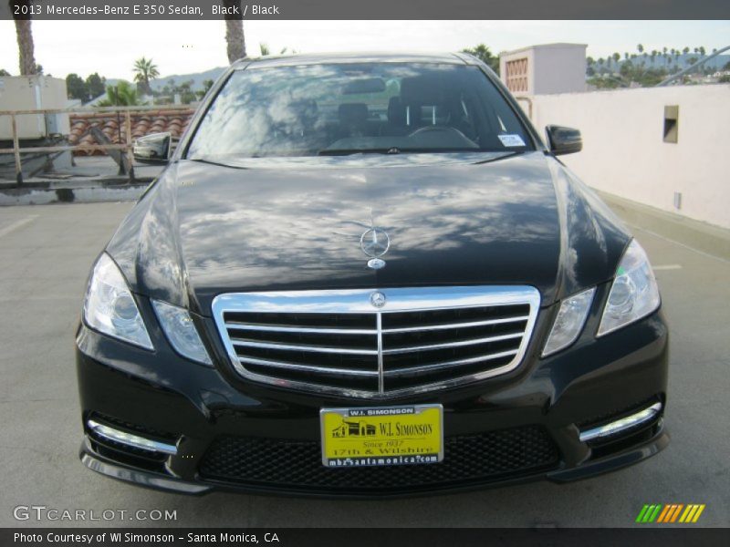 Black / Black 2013 Mercedes-Benz E 350 Sedan