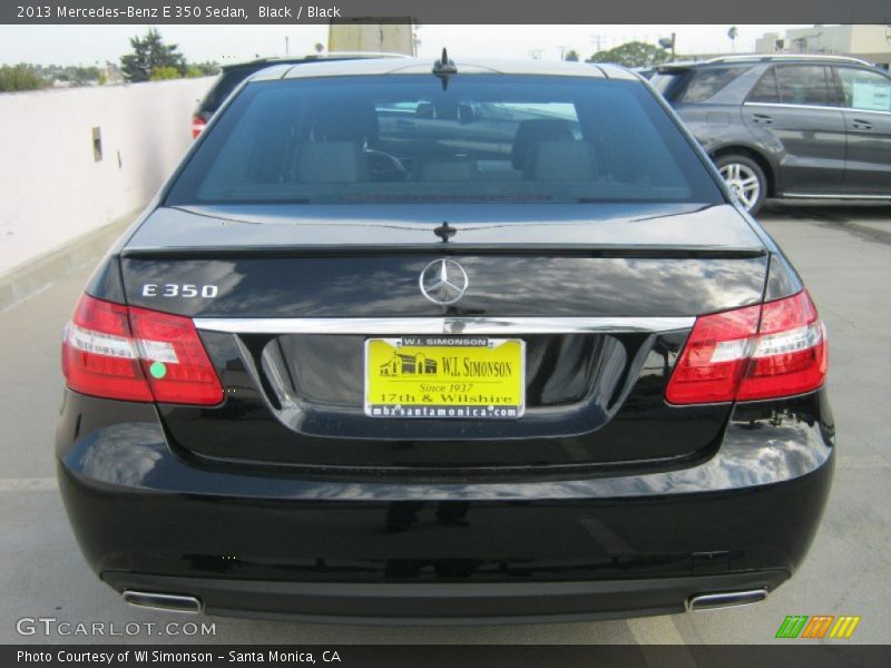 Black / Black 2013 Mercedes-Benz E 350 Sedan