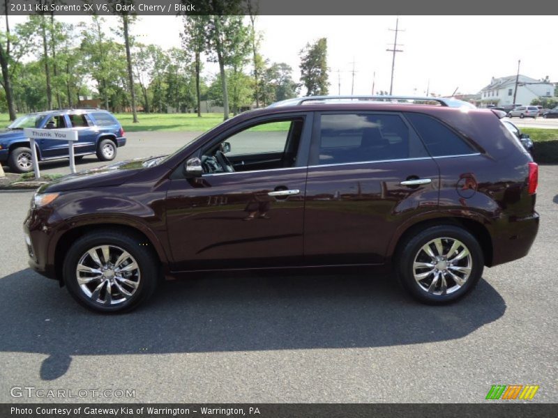 Dark Cherry / Black 2011 Kia Sorento SX V6