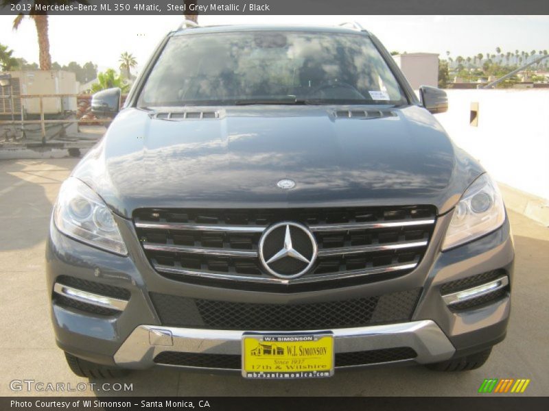 Steel Grey Metallic / Black 2013 Mercedes-Benz ML 350 4Matic