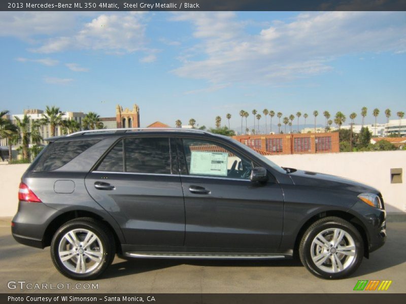 Steel Grey Metallic / Black 2013 Mercedes-Benz ML 350 4Matic