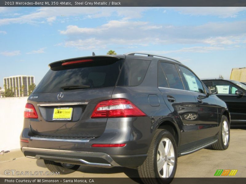 Steel Grey Metallic / Black 2013 Mercedes-Benz ML 350 4Matic