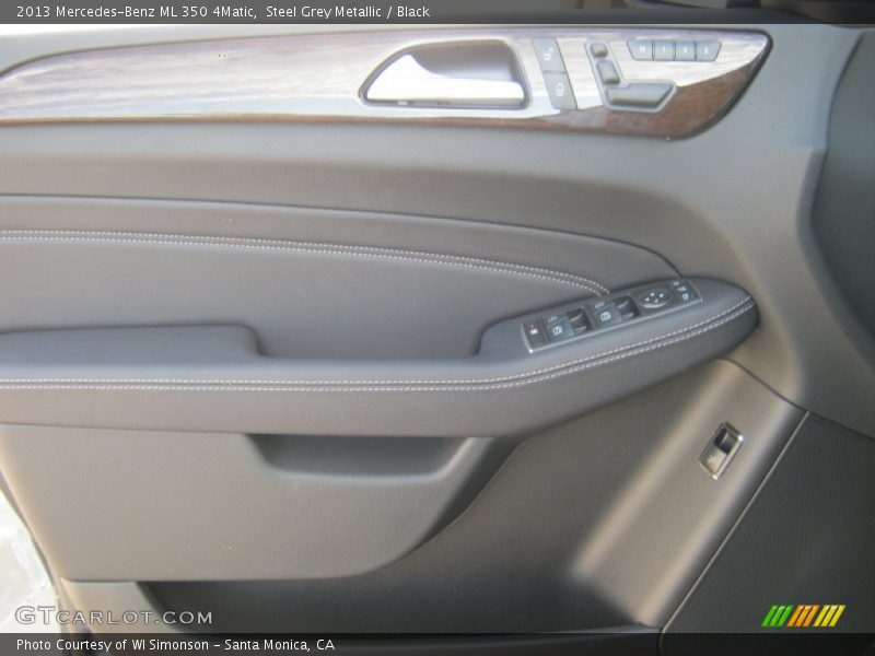 Steel Grey Metallic / Black 2013 Mercedes-Benz ML 350 4Matic