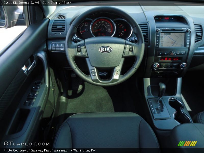 Dark Cherry / Black 2011 Kia Sorento SX V6
