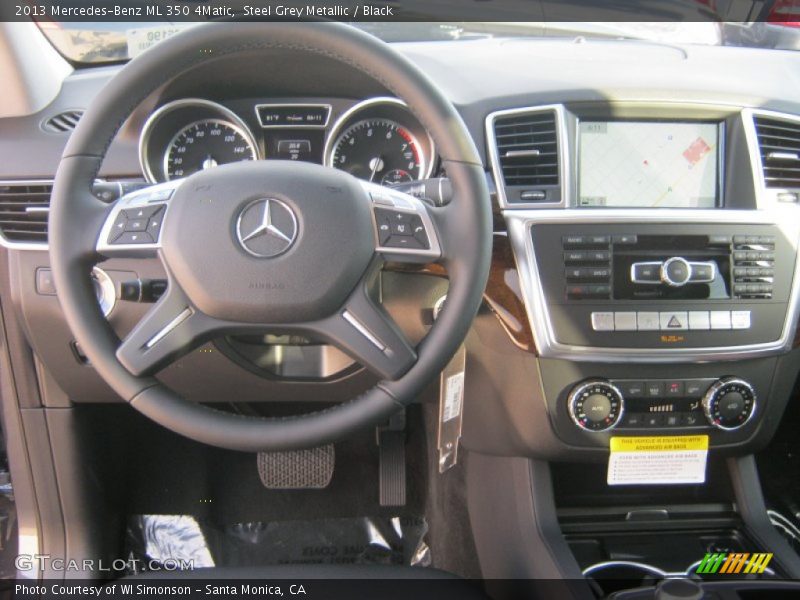 Steel Grey Metallic / Black 2013 Mercedes-Benz ML 350 4Matic