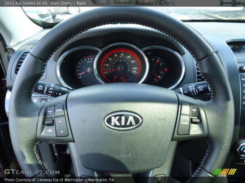Dark Cherry / Black 2011 Kia Sorento SX V6