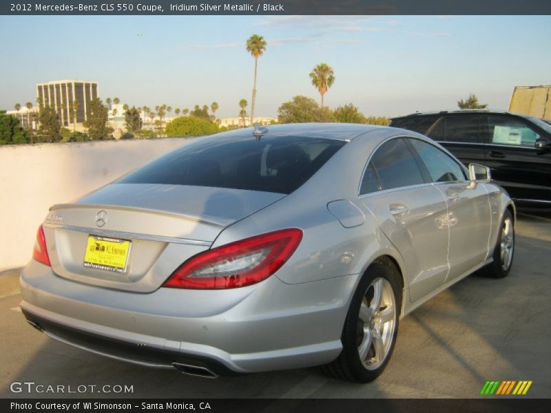 Iridium Silver Metallic / Black 2012 Mercedes-Benz CLS 550 Coupe