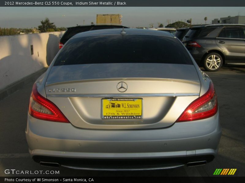 Iridium Silver Metallic / Black 2012 Mercedes-Benz CLS 550 Coupe