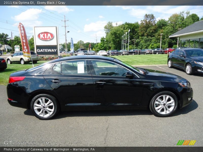 Ebony Black / Gray 2011 Kia Optima EX