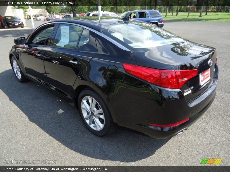 Ebony Black / Gray 2011 Kia Optima EX