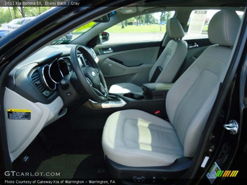 Ebony Black / Gray 2011 Kia Optima EX