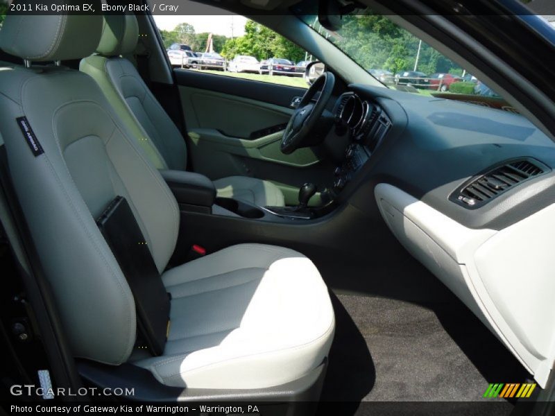 Ebony Black / Gray 2011 Kia Optima EX