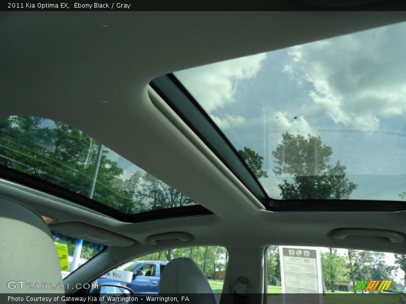 Ebony Black / Gray 2011 Kia Optima EX