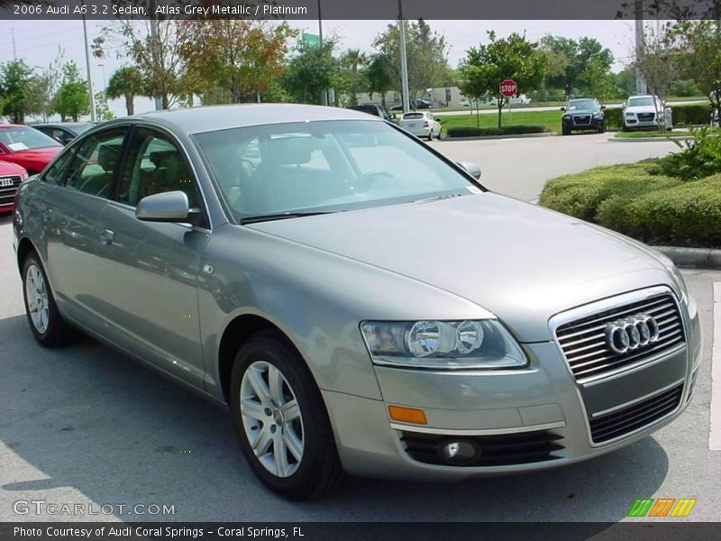 Atlas Grey Metallic / Platinum 2006 Audi A6 3.2 Sedan