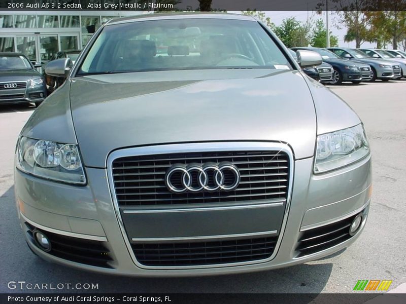 Atlas Grey Metallic / Platinum 2006 Audi A6 3.2 Sedan