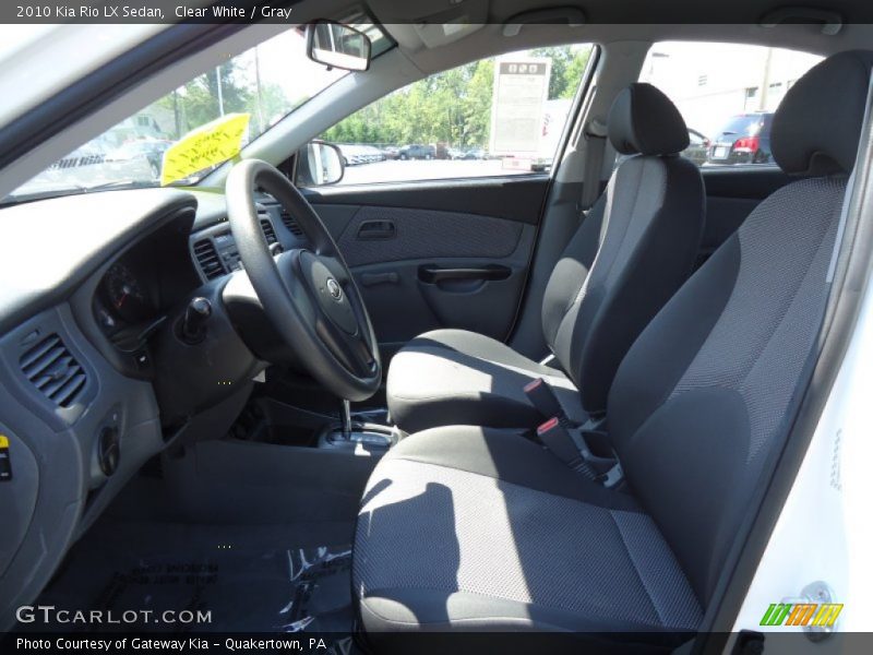 Front Seat of 2010 Rio LX Sedan