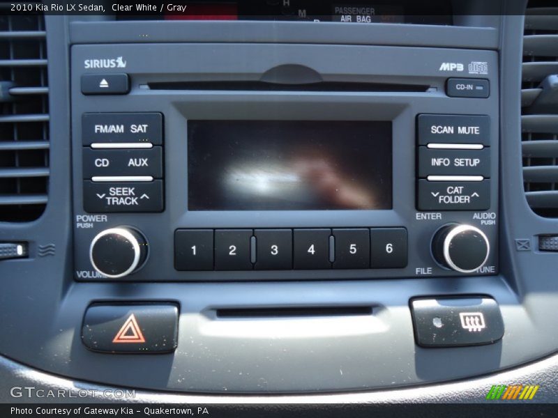 Audio System of 2010 Rio LX Sedan