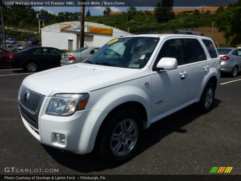 Oxford White / Black/Stone 2008 Mercury Mariner V6 Premier 4WD