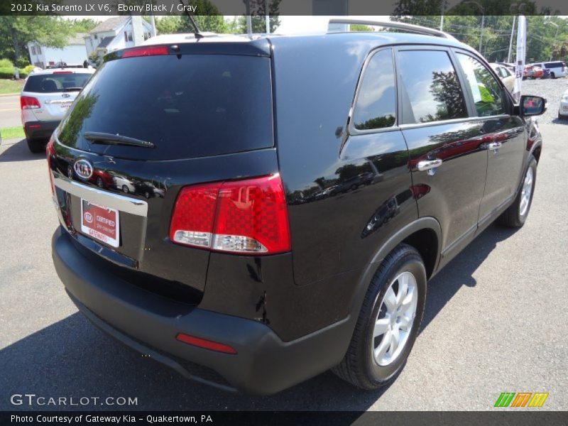 Ebony Black / Gray 2012 Kia Sorento LX V6