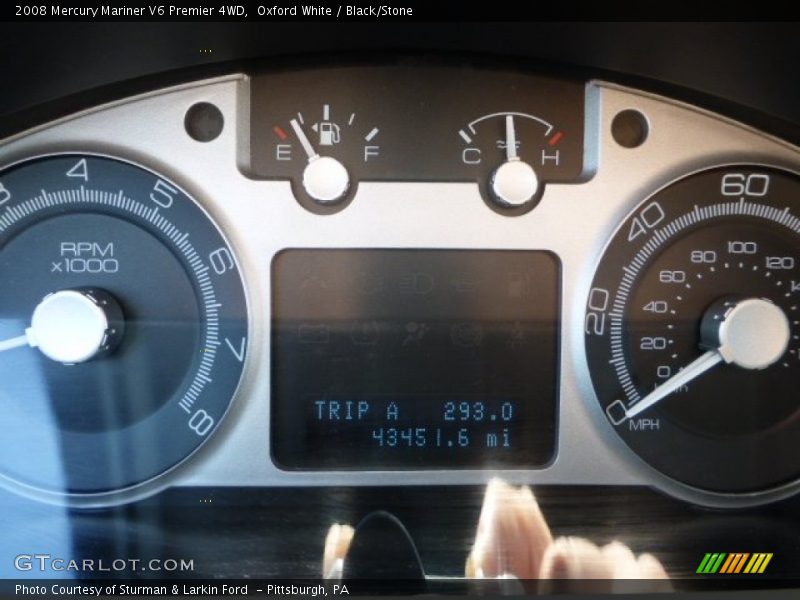 Oxford White / Black/Stone 2008 Mercury Mariner V6 Premier 4WD