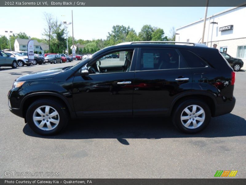 Ebony Black / Gray 2012 Kia Sorento LX V6