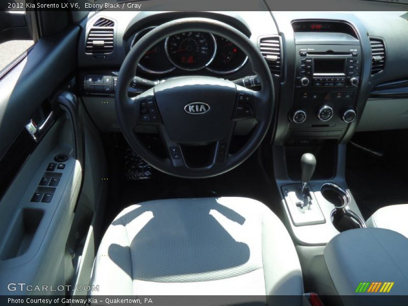 Ebony Black / Gray 2012 Kia Sorento LX V6
