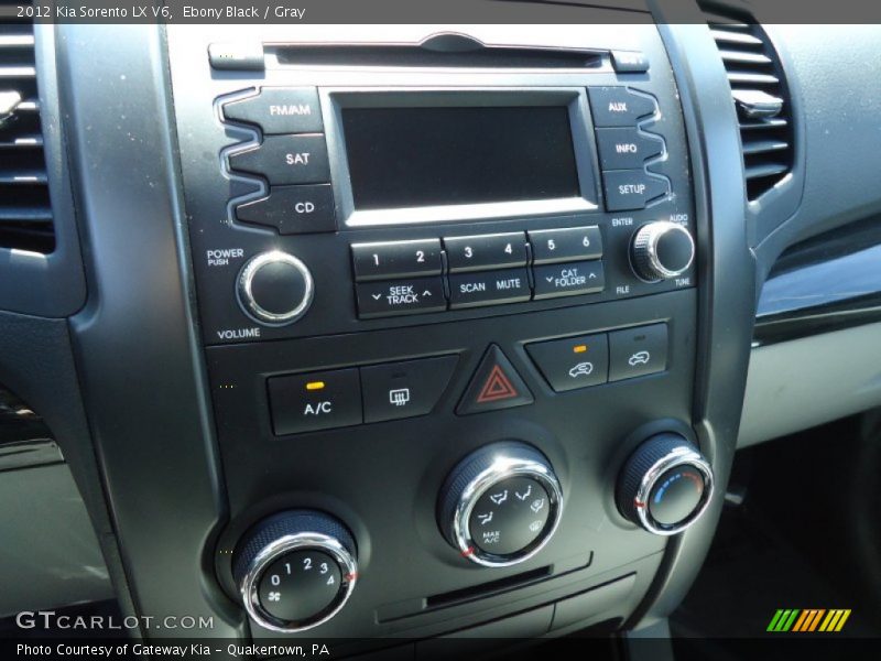 Ebony Black / Gray 2012 Kia Sorento LX V6