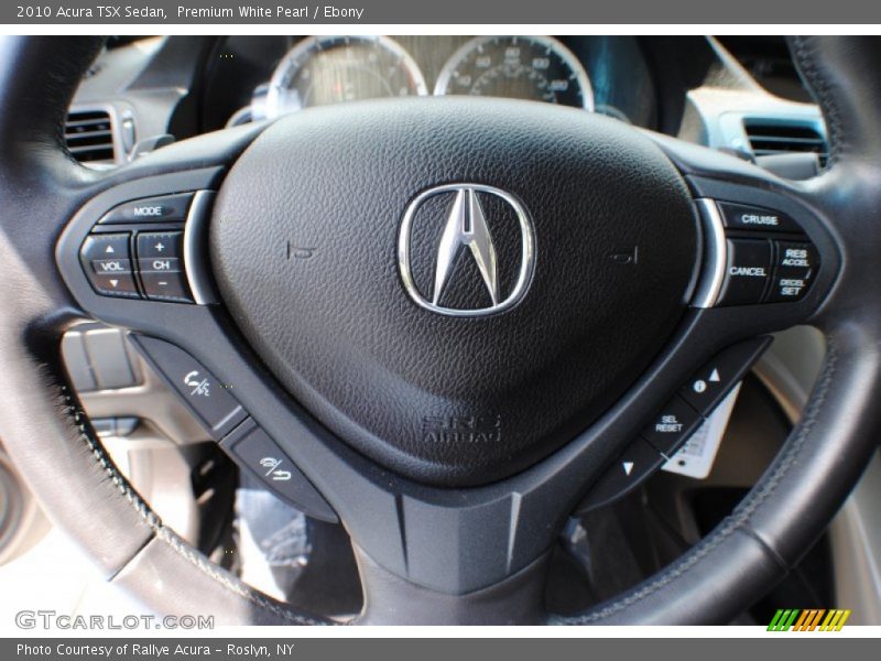 Premium White Pearl / Ebony 2010 Acura TSX Sedan