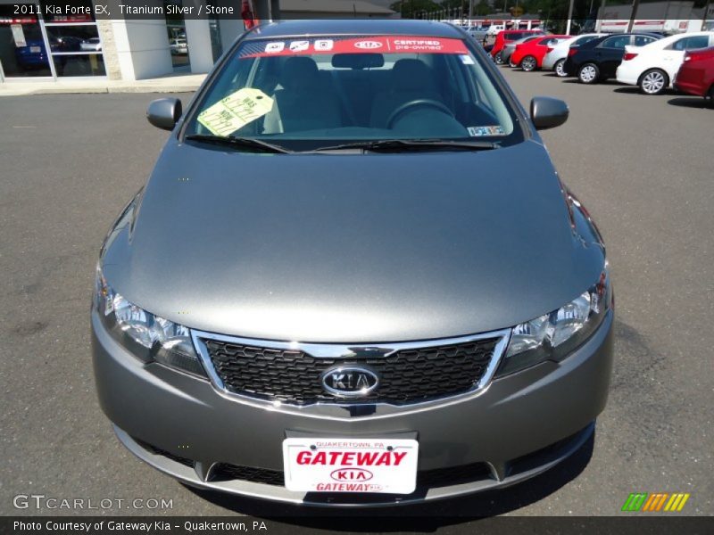 Titanium Silver / Stone 2011 Kia Forte EX